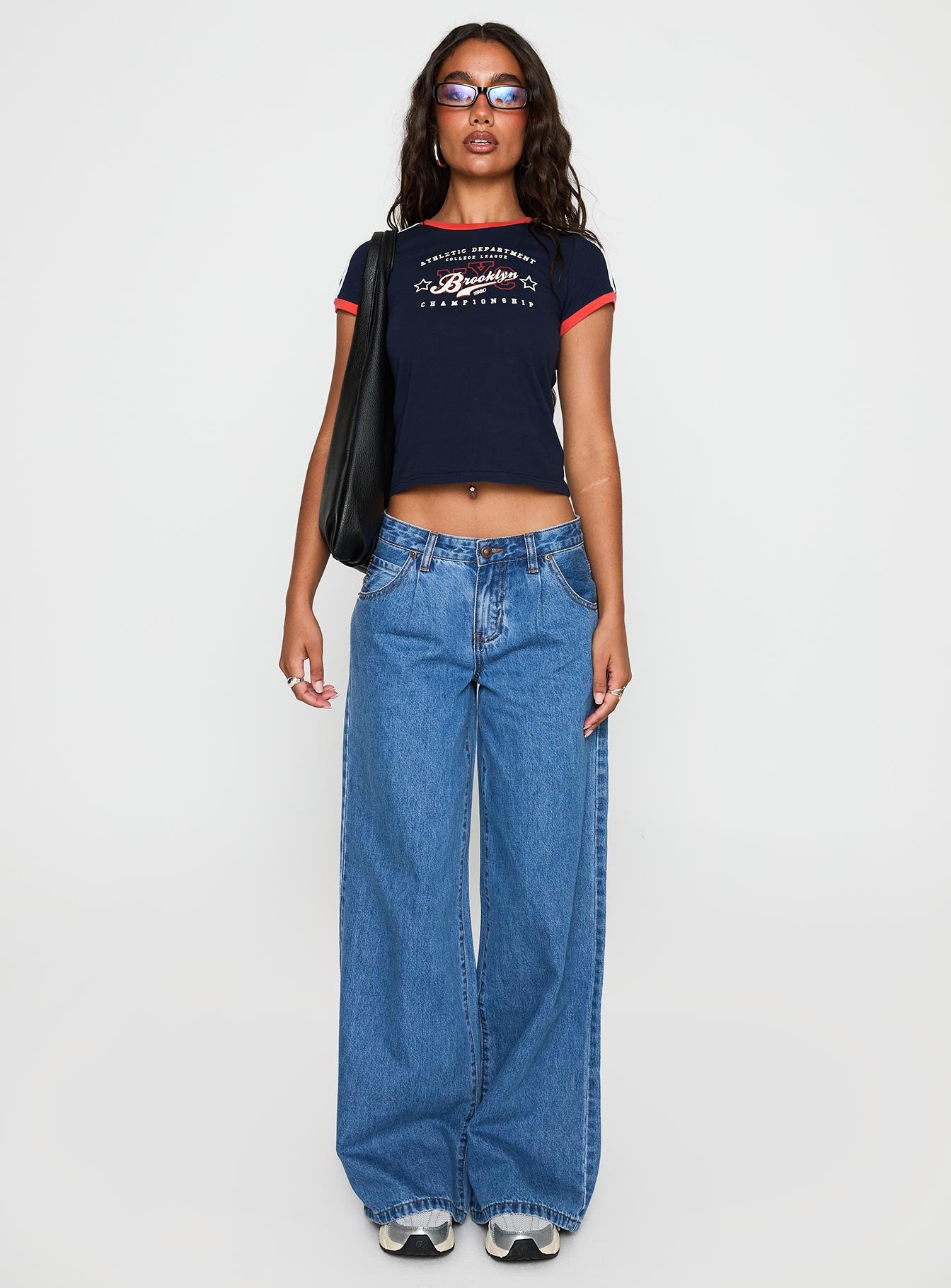 Supercut Pleat Jean Mid Blue